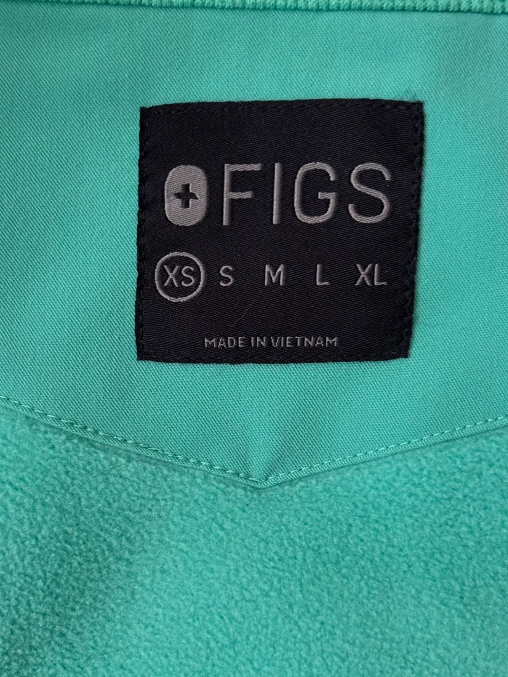 FIGS On-Shift Fleece Jacket Turquoise/Aqua Size XS - Picture 11 of 12